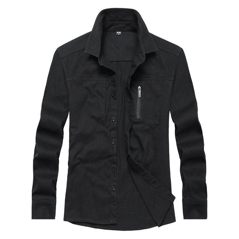 Men's long sleeve shirt with practical pockets and modern cut Lisslune