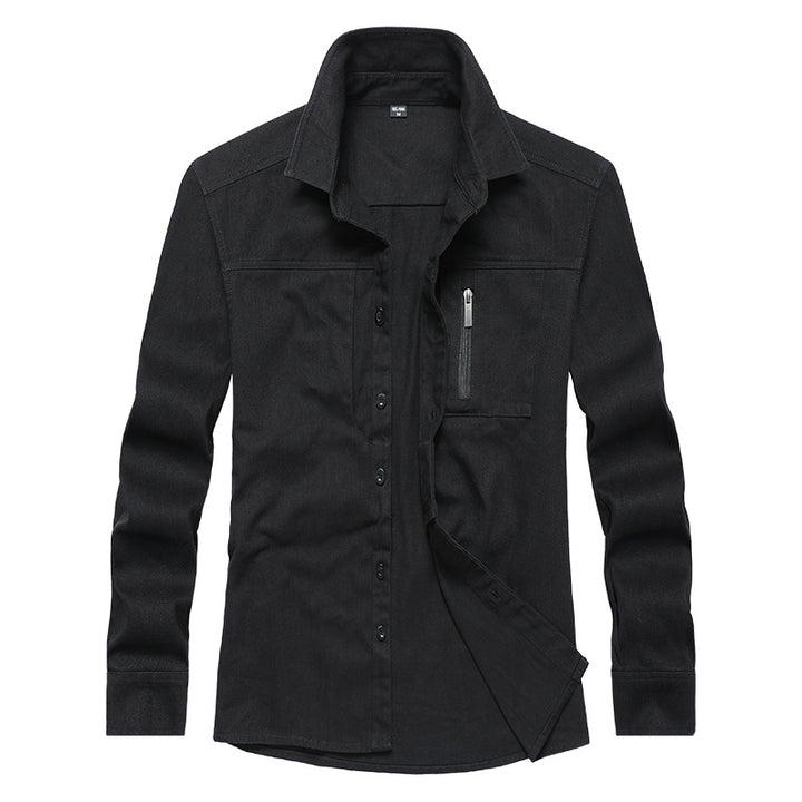 Men's long sleeve shirt with practical pockets and modern cut Lisslune
