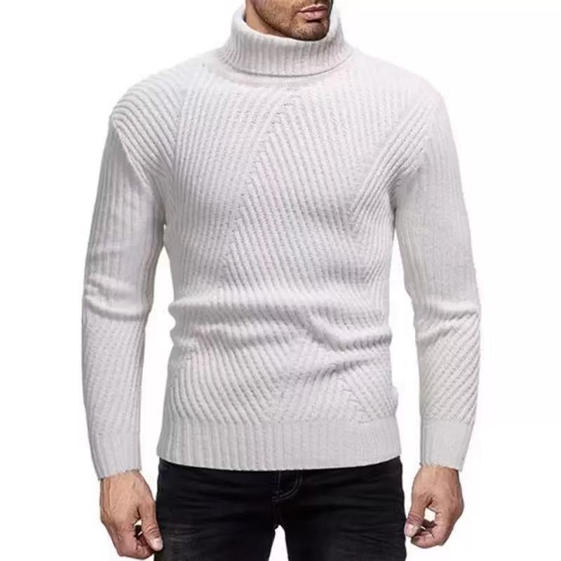 Men's turtleneck sweater with ribbed texture Lisslune