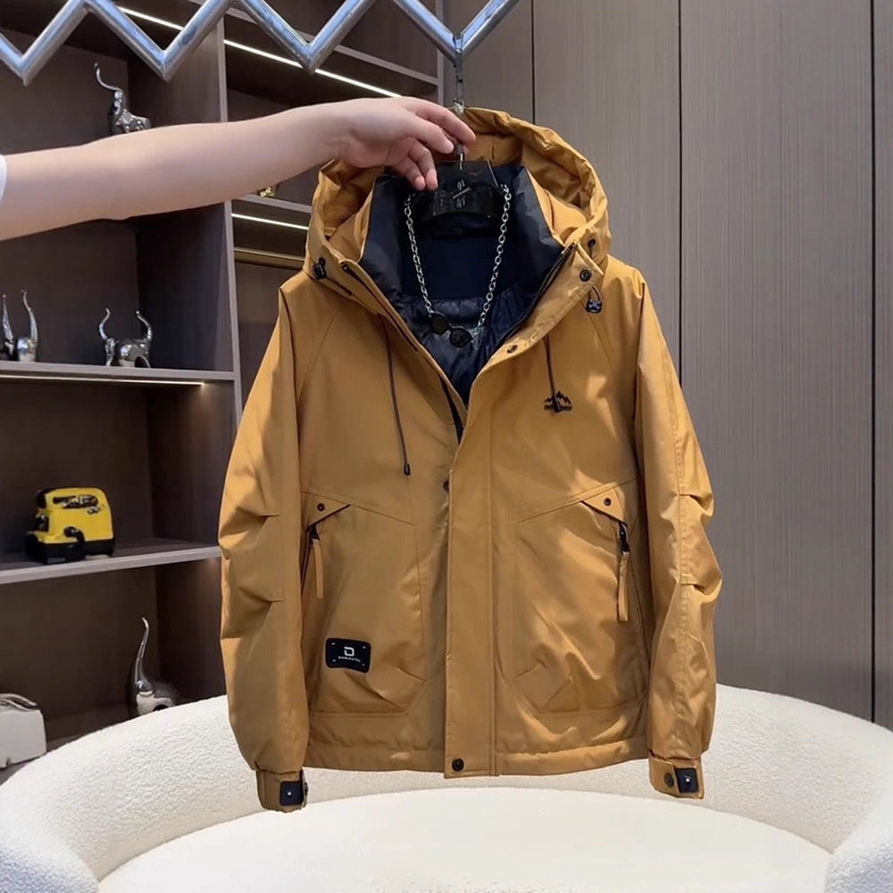 Men's Technical Functional Jacket with Insulating Hood Lisslune