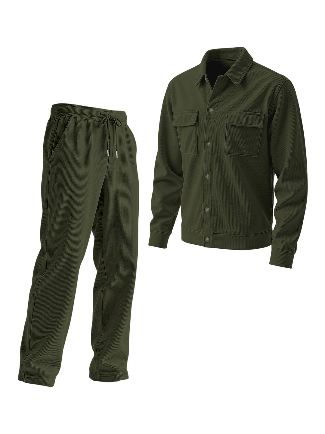 Men's casual tracksuit with textured top and elastic waistband Lisslune