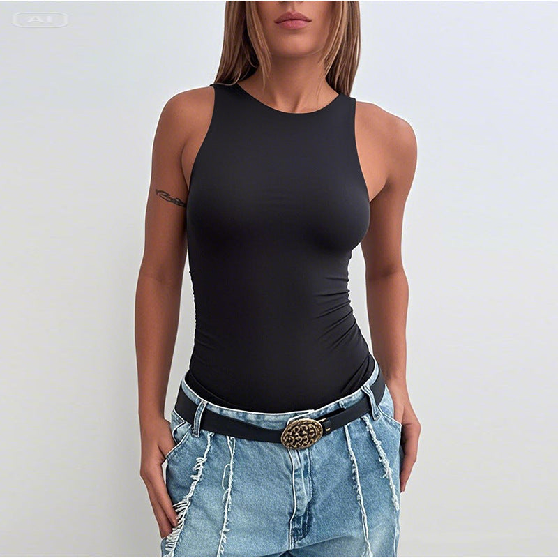 Women's bodysuit with elegant ruffle detail Lune London