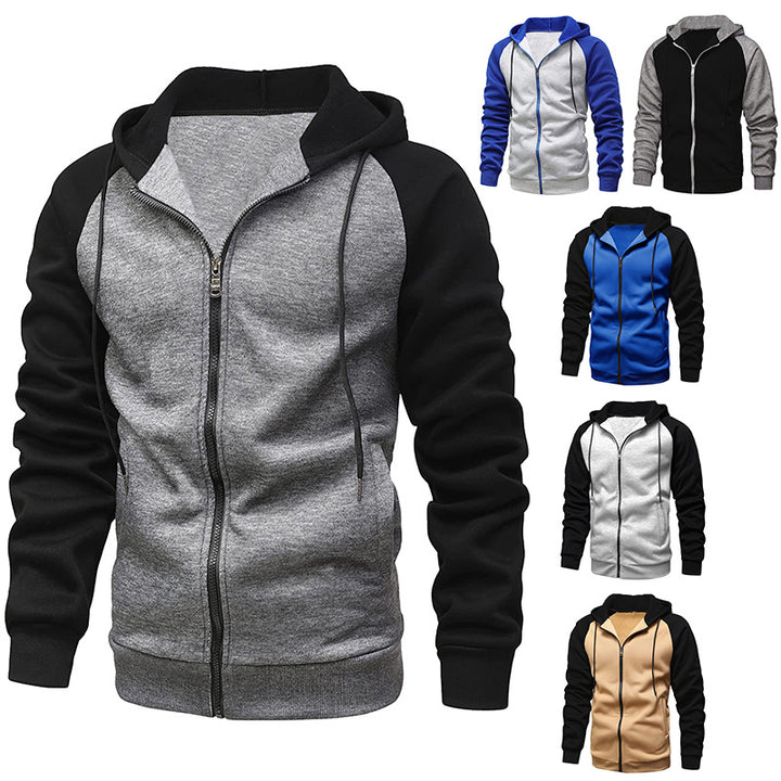 Men's casual hoodie with contrasting sleeves Lisslune