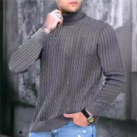 Men's turtleneck sweater made of comfortable knit quality Lisslune
