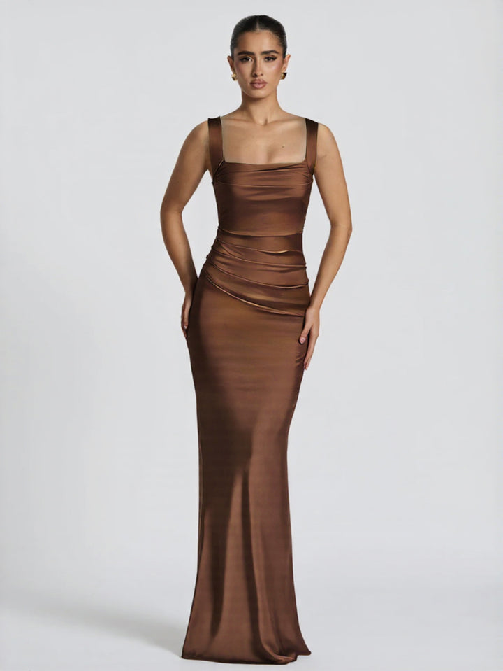 Damen Langarm Abendkleid Lisslune