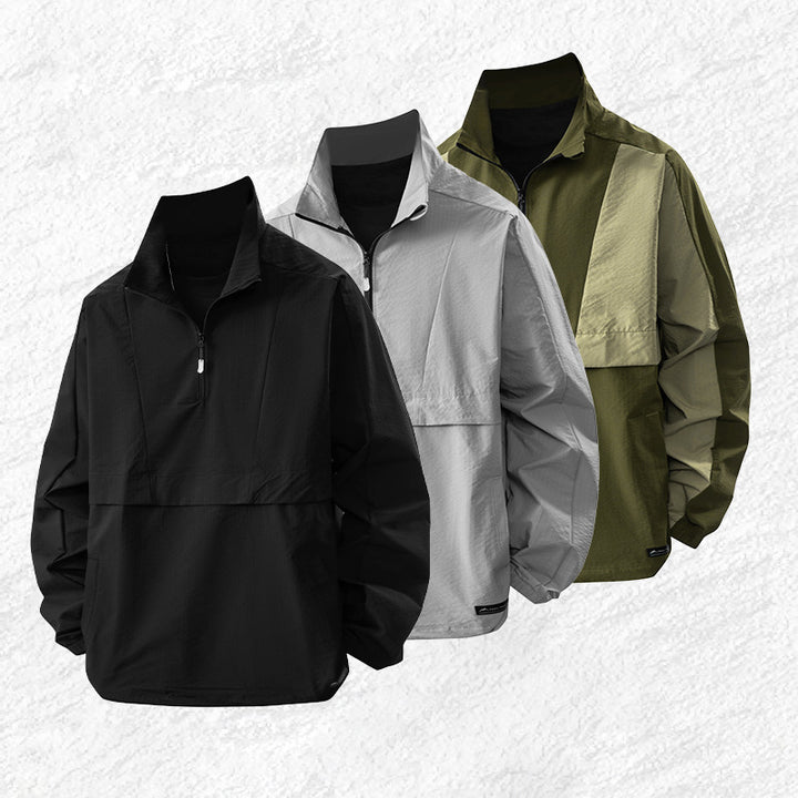 Men's Waterproof Leisure Jacket with High Collar Lisslune