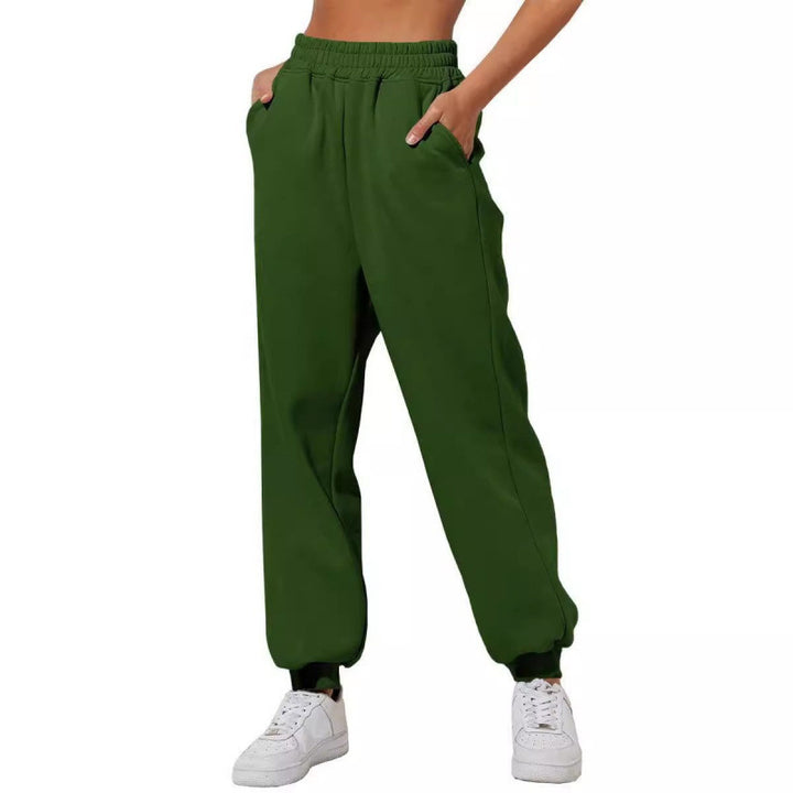Women's jogging pants with elastic waistband and side pockets Lisslune