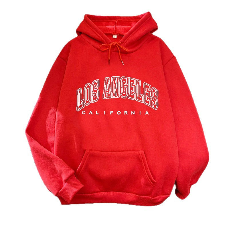 Women's hoodie with large Los Angeles lettering Lisslune