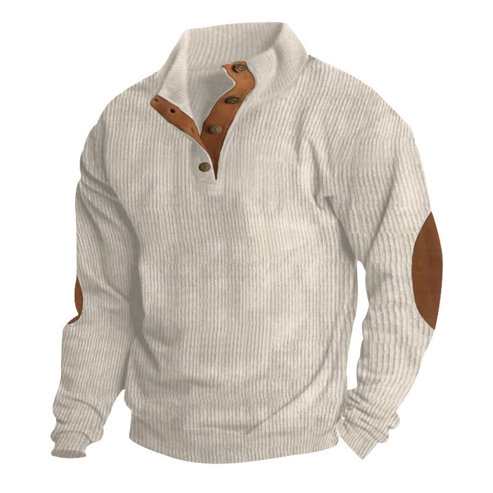 Men's structured sweater with contrast details Lisslune