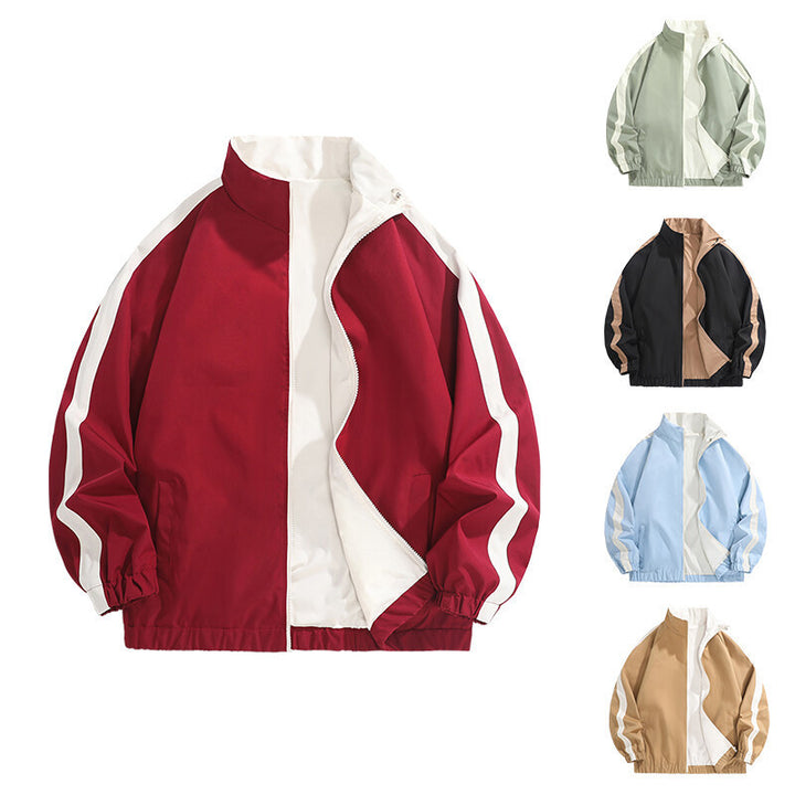 Men's fashionable casual jacket with sporty cut and contrasting accents Lisslune