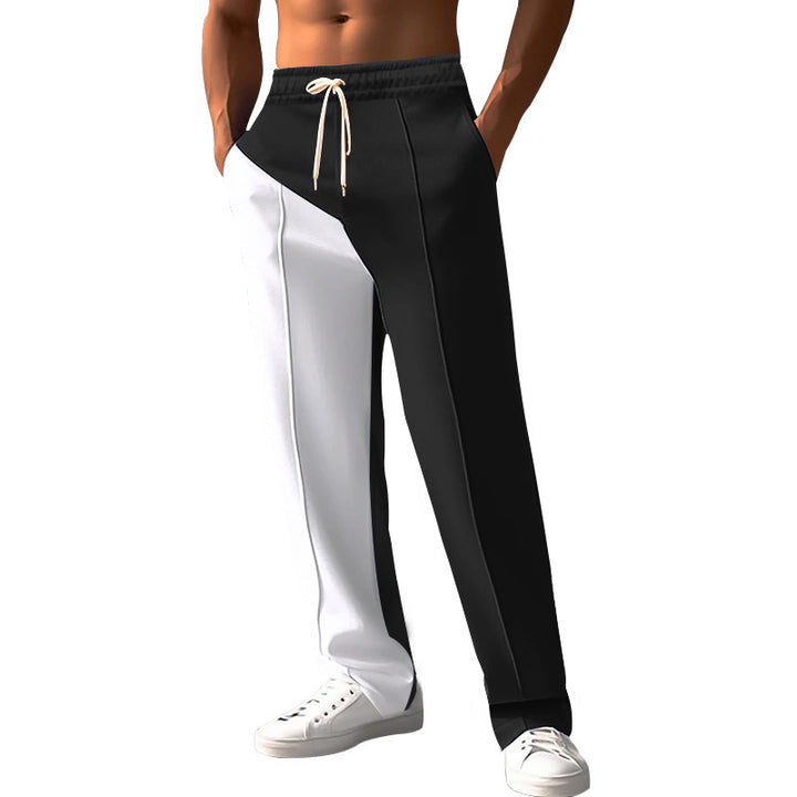 Men's sporty leisure pants with innovative cut and contrast details Lisslune