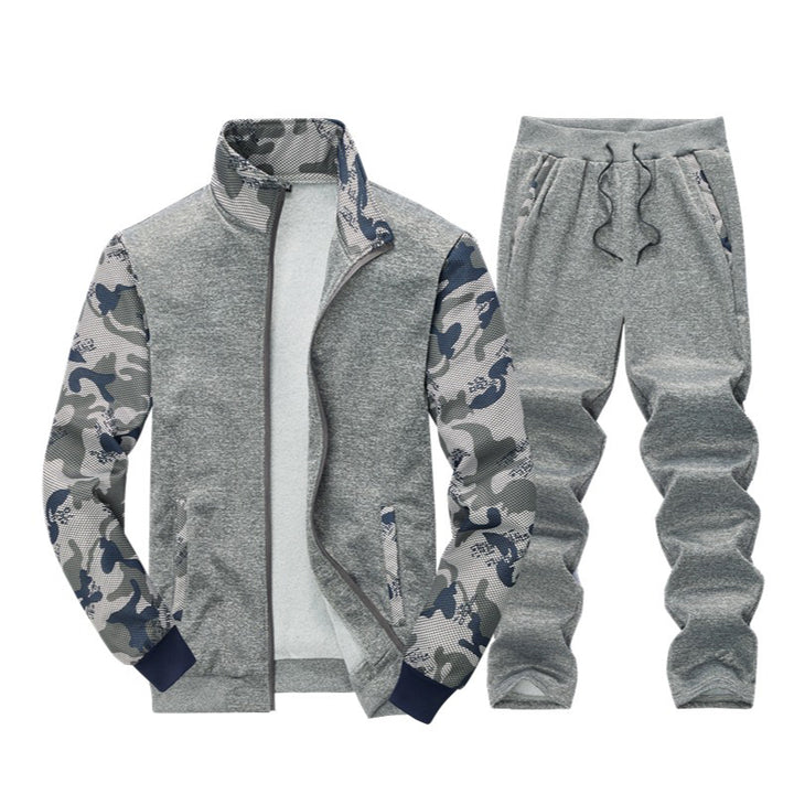 Men's Sporty Tracksuit Set with Functional Details Lisslune
