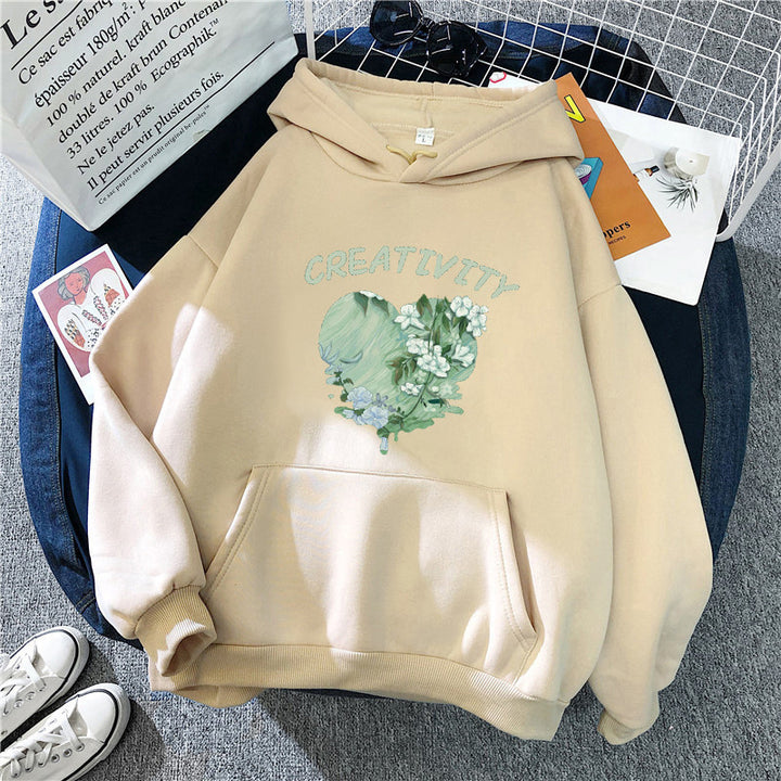 Women's hoodie with creative heart motif Lisslune