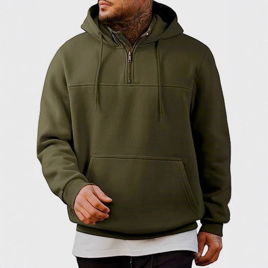 Men's hoodie with practical zipper and side pockets Lisslune