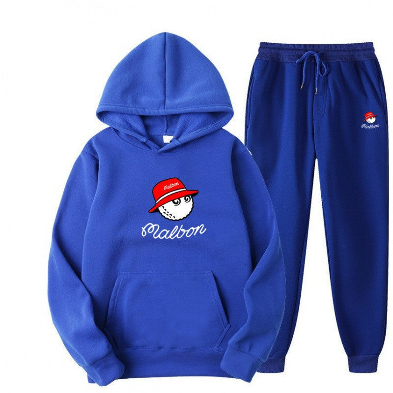 Women's leisure hoodie suit with playful graphic design and practical pockets Lisslune