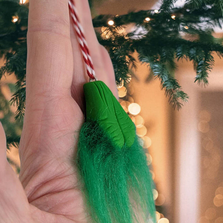 Lisslune | Hairy Grinchy Ball Christmas Ornament