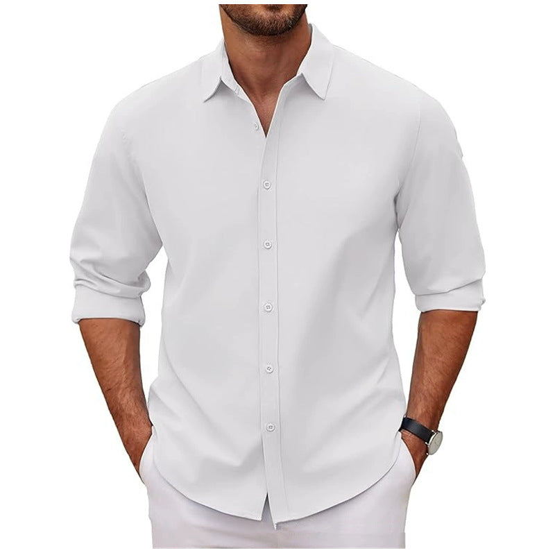 Men's cotton shirt with elegant cut and modern details Lisslune