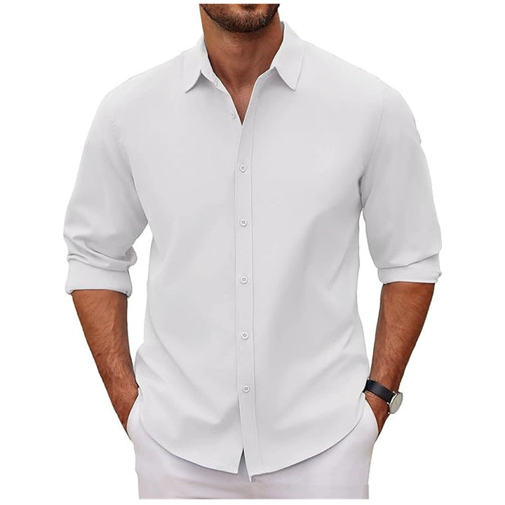Men's cotton shirt with elegant cut and modern details Lisslune