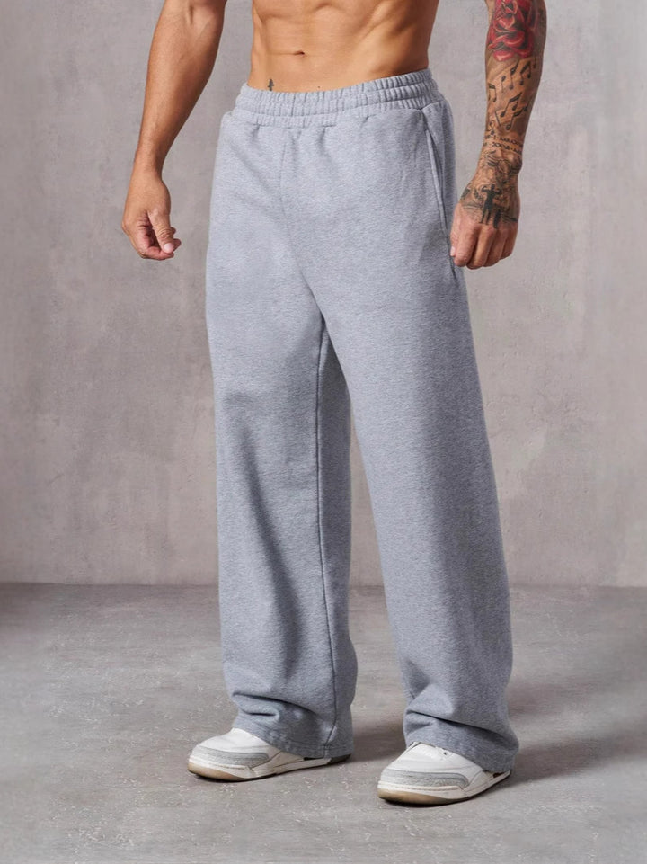 Men's Baggy Jogging Pants with Elastic Waistband and Side Pockets Lisslune