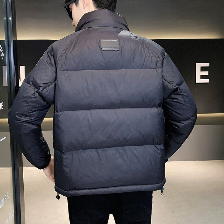Men's Sporty Down Jacket with Fashionable Quilted Pattern Lisslune