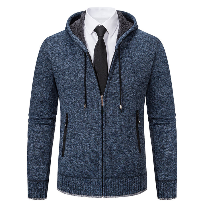 Men's cardigan with hood and soft inner lining Lisslune