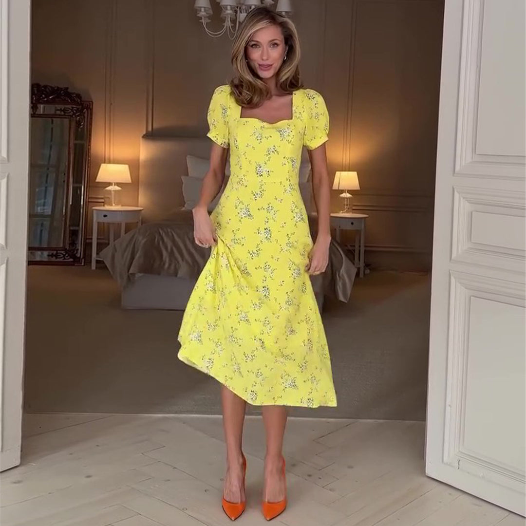 Ladies summer dress with floral patterns Lisslune