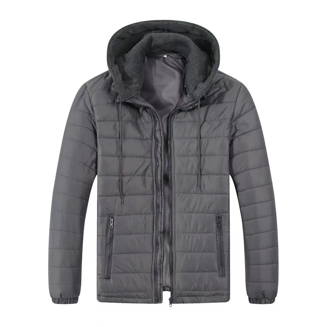 Men's padded transitional jacket with adjustable hood collar and insulating filling Lisslune