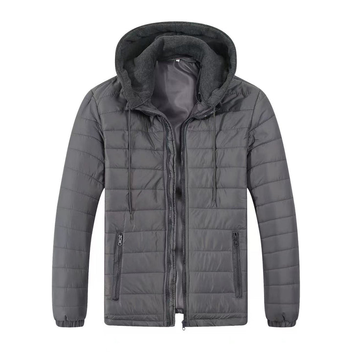 Men's padded transitional jacket with adjustable hood collar and insulating filling Lisslune