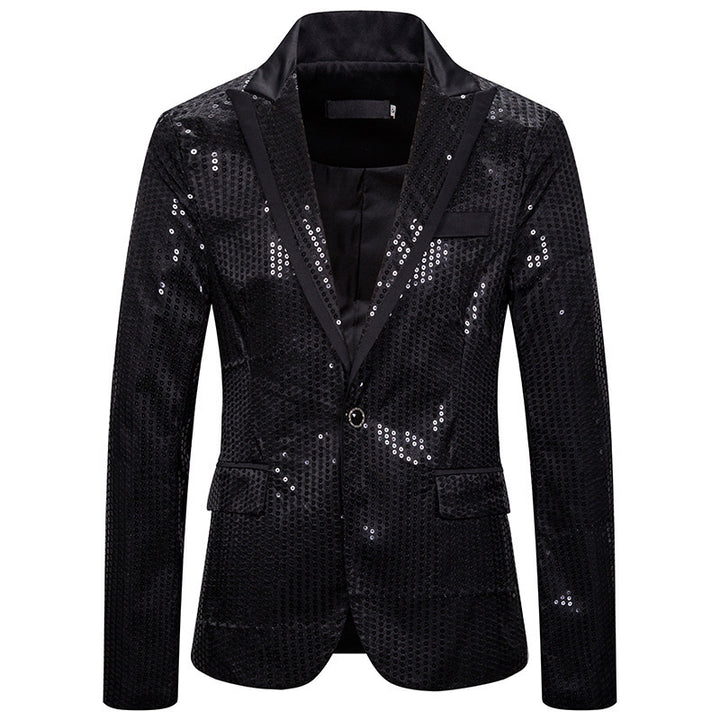 Men's elegant sequin blazer with modern cut Lisslune