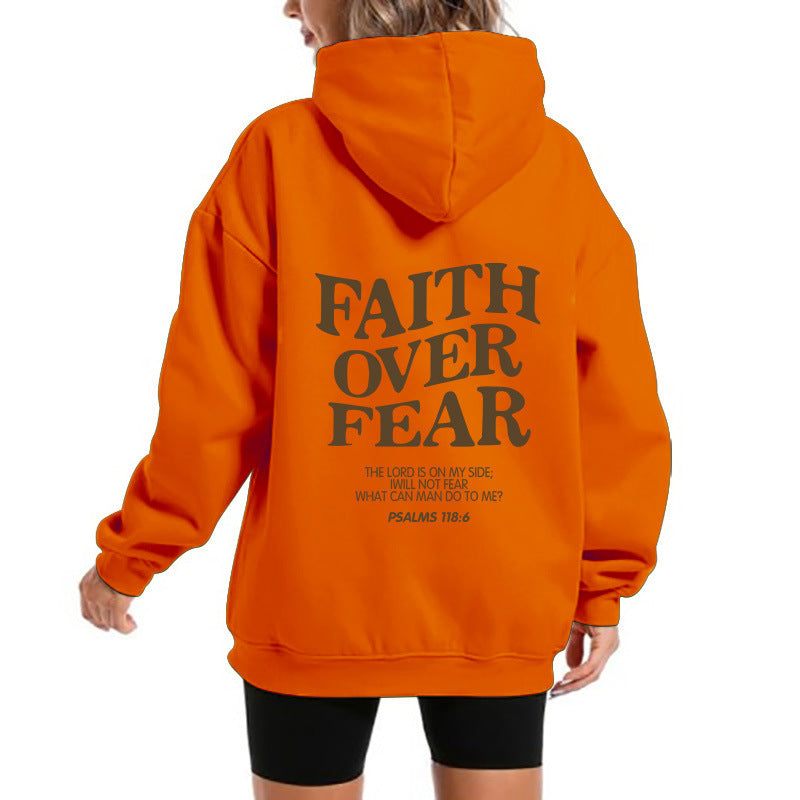 Women's hoodie with motivational lettering and comfortable fit Lisslune