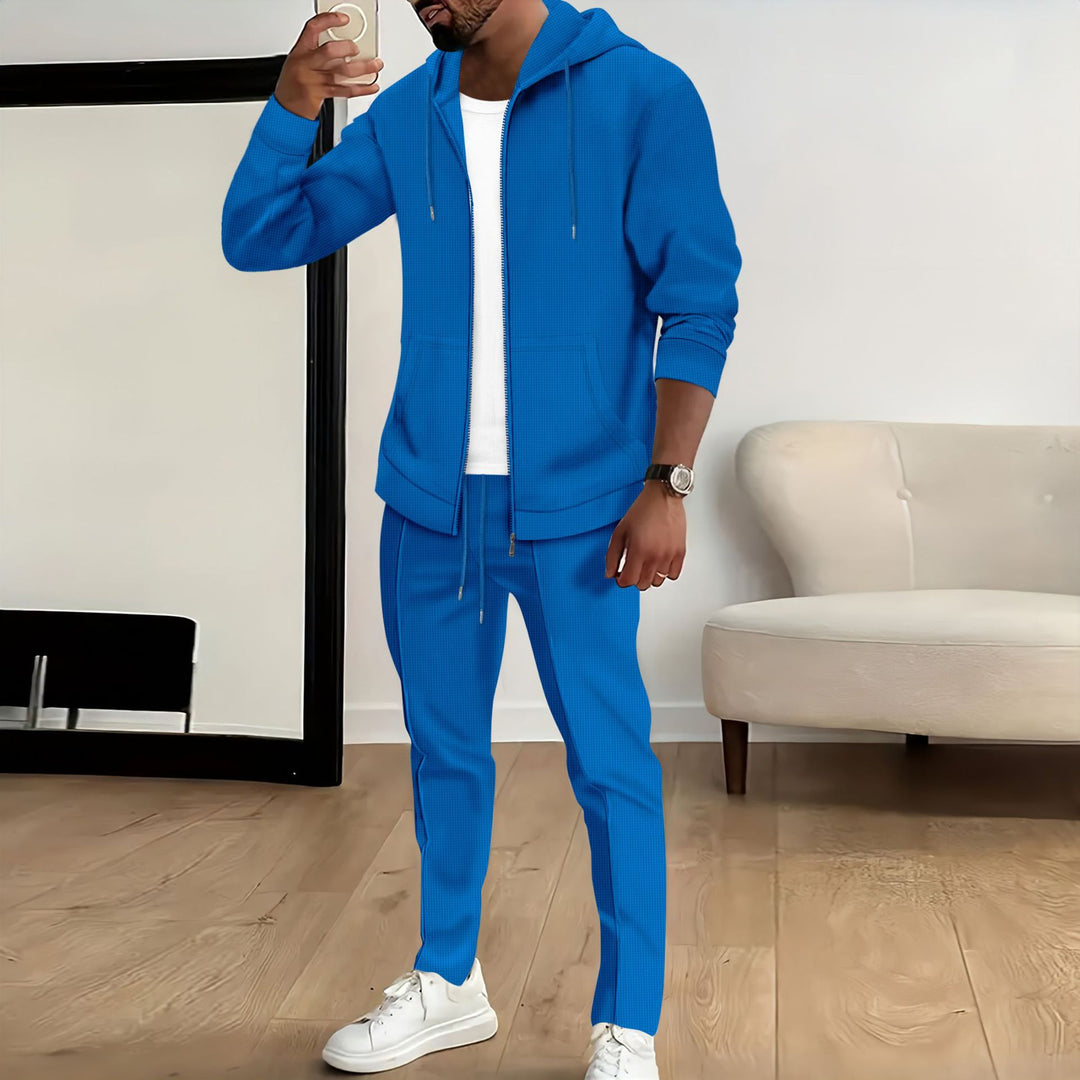 Men's sporty ensemble with zipper and hood Lisslune