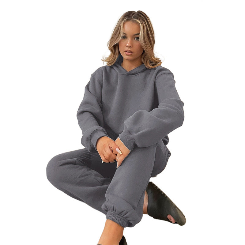Women's comfortable hooded suit made of high-quality sweatshirt material Lisslune