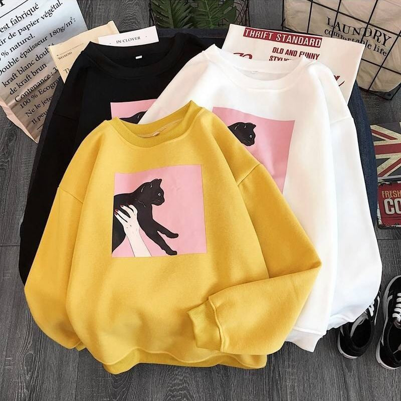 Women's casual sweatshirt with creative animal design Lisslune