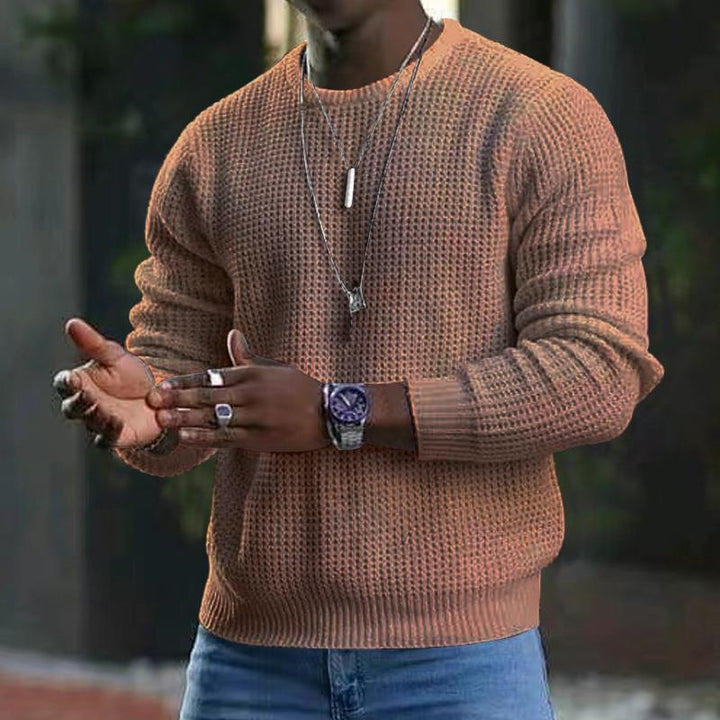 Men's structured knit sweater made of soft material Lisslune