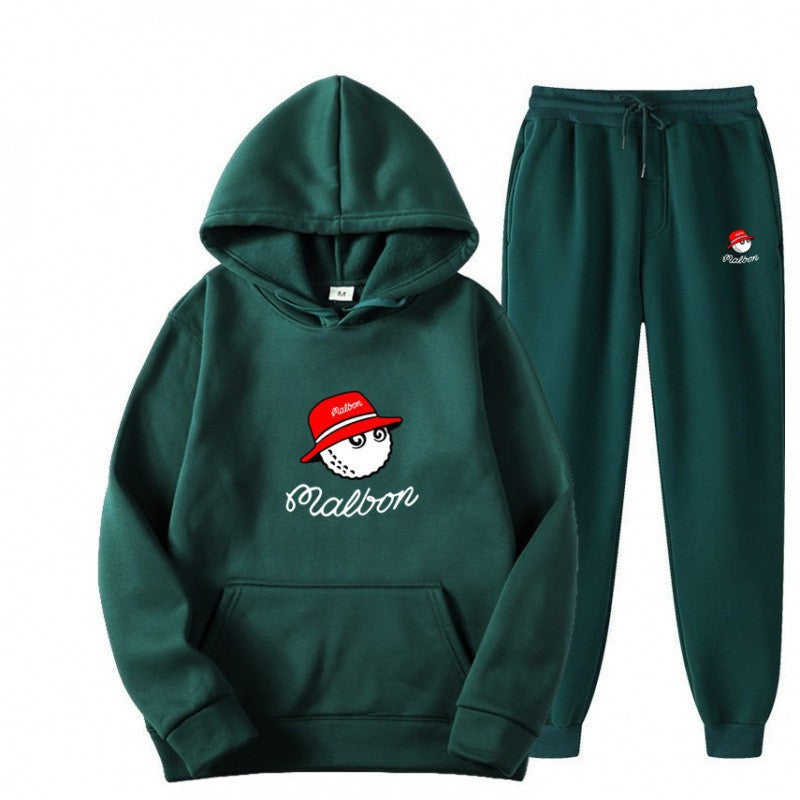 Women's leisure hoodie suit with playful graphic design and practical pockets Lisslune