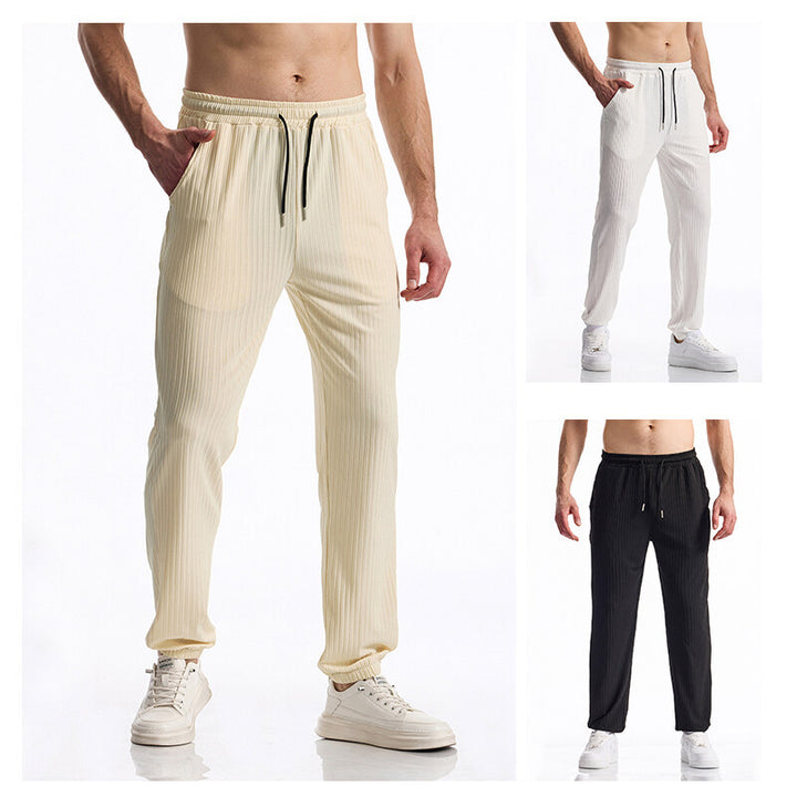 Men's casual jogging pants with elastic waistband and practical pockets Lisslune