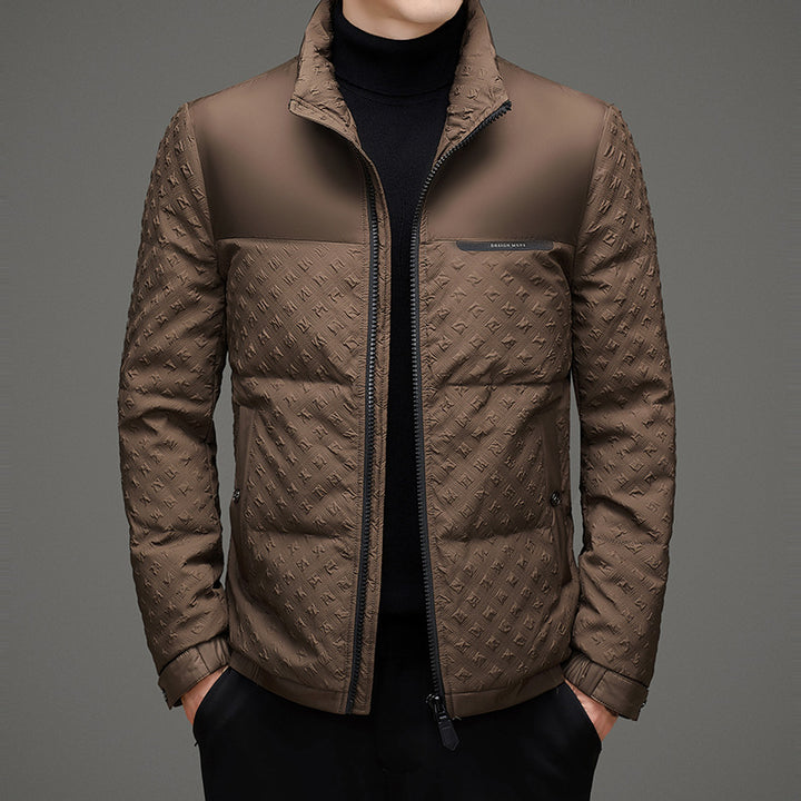 Men's Padded Thermal Jacket with Double Collar Lisslune