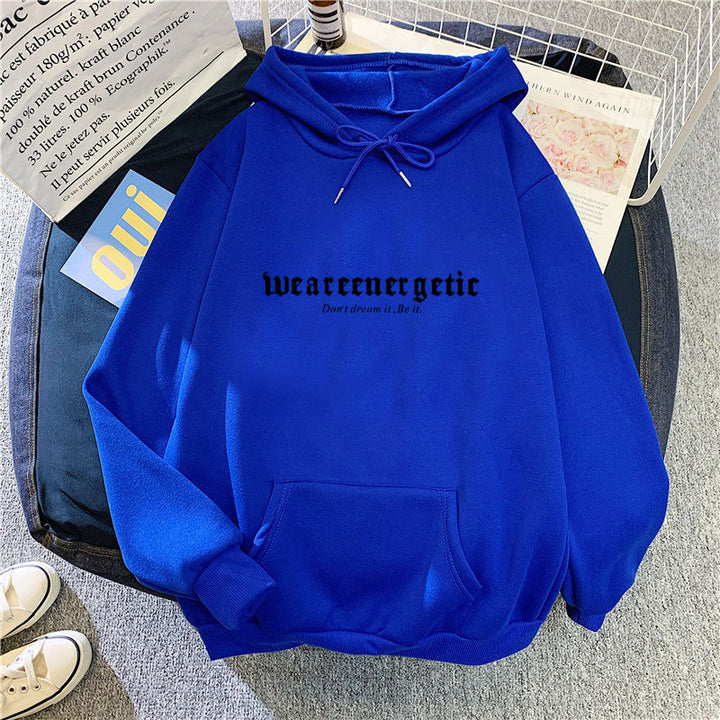 Women's hoodie with creative text and comfortable fit Lisslune