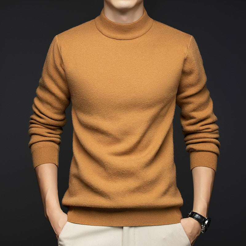 Men's fine turtleneck sweater made of high-quality cotton Lisslune