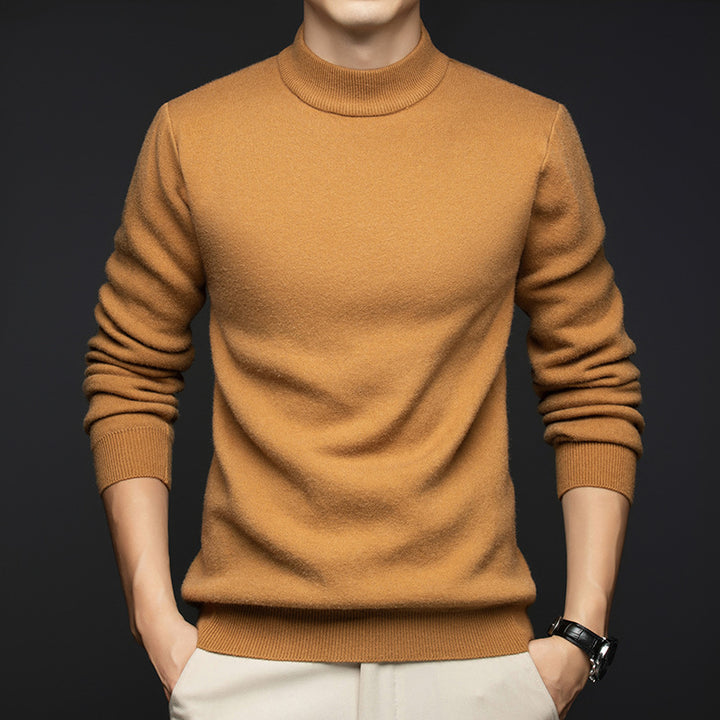 Men's fine turtleneck sweater made of high-quality cotton Lisslune