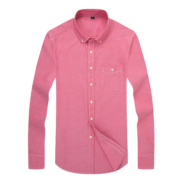 Men's business shirt with button-down collar and chest pocket Lisslune