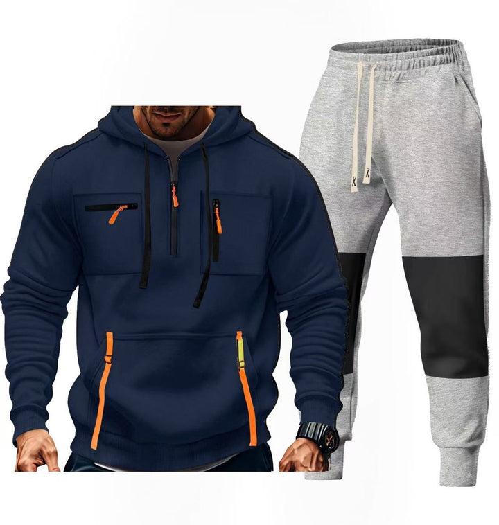 Men's sportswear set with functional pockets Lisslune