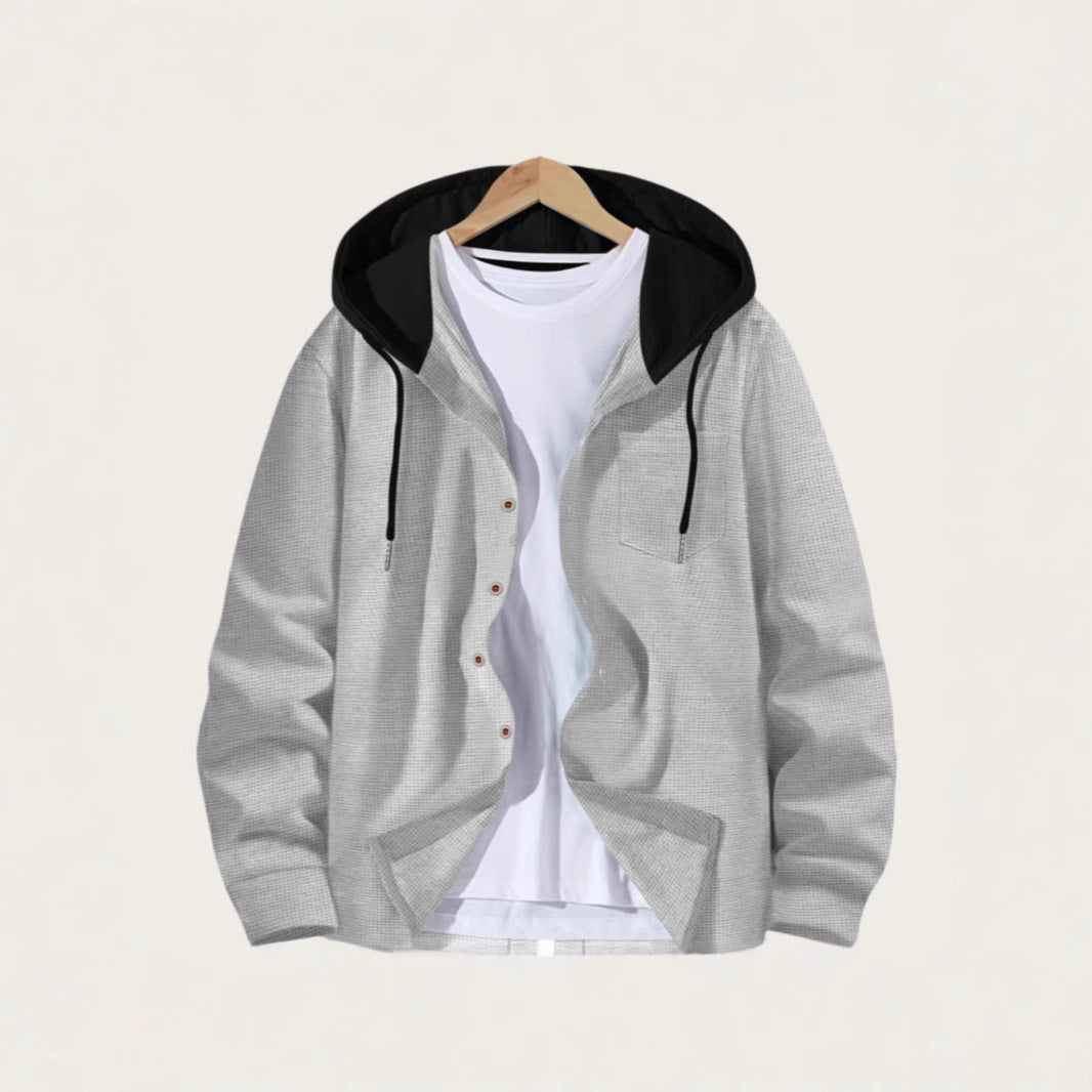 Men's casual jacket with hood and trendy design Lisslune