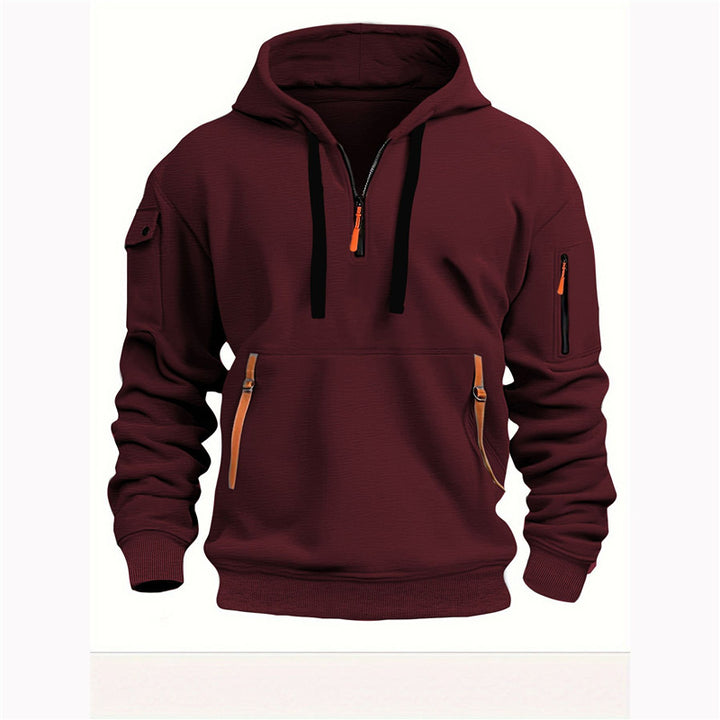 Men's functional pullover with versatile zip pockets Lisslune