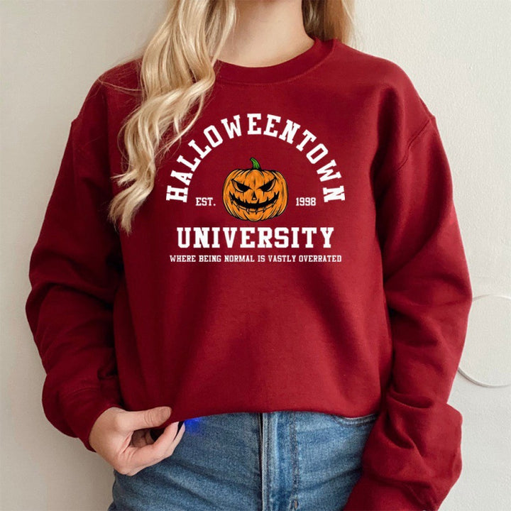 Women's sweatshirt with creative Halloween design and comfortable fit Lisslune