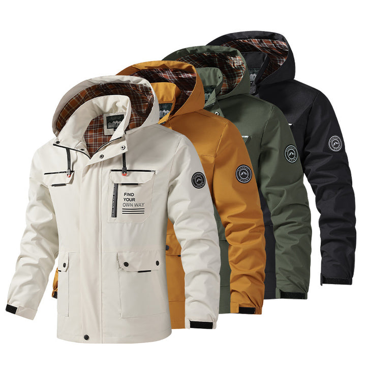 Men's Windproof Leisure Jacket with Practical Multifunctional Pockets Lisslune