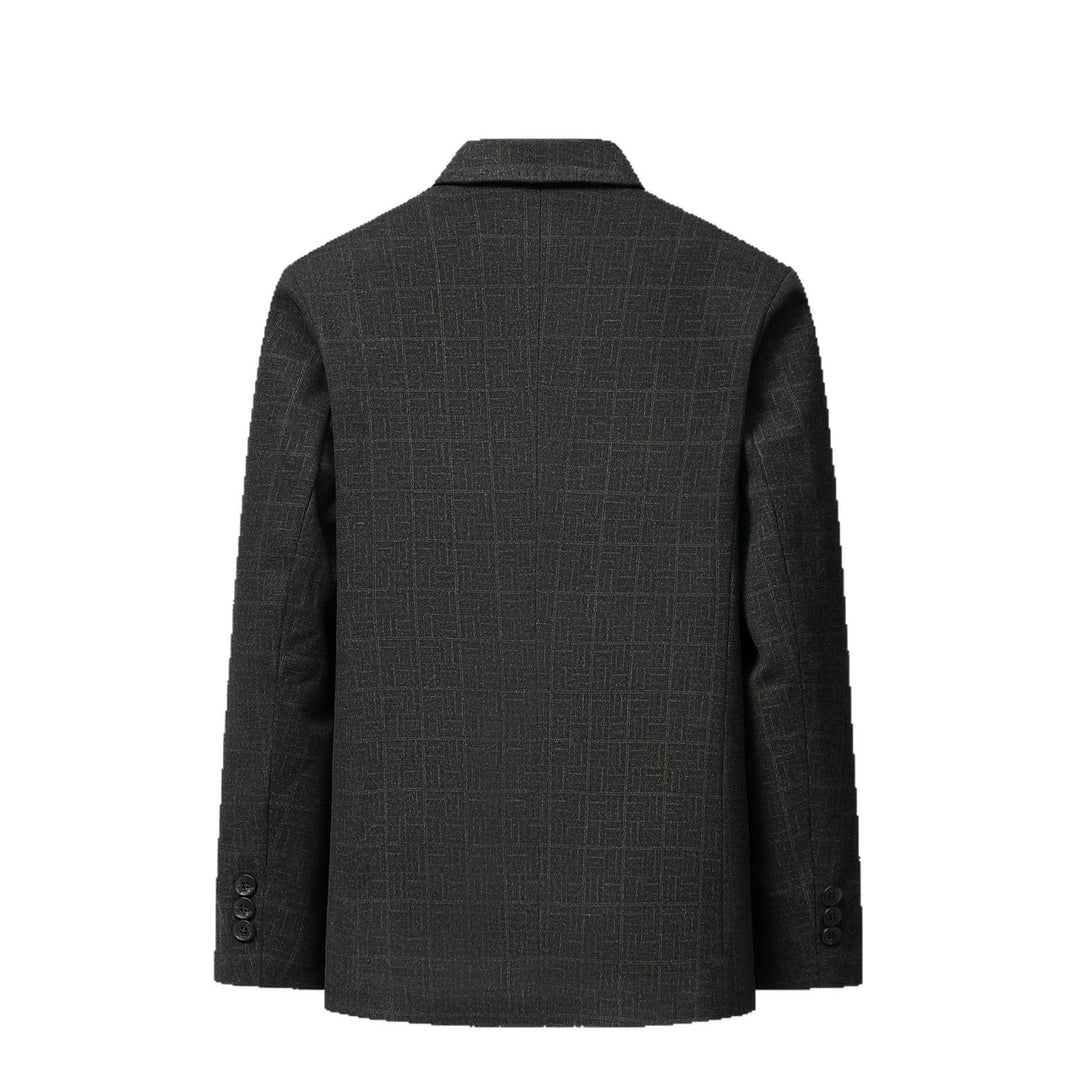 Men's Stylish Blazer Jacket with Fine Patterned Texture Lisslune