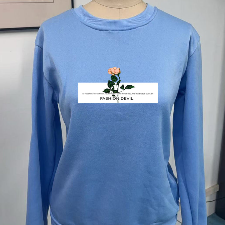 Women’s sweatshirt with floral motif Lisslune