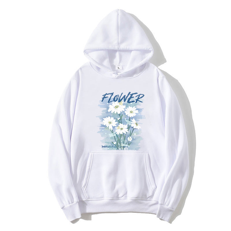 Women's hoodie with floral graphic print Lisslune