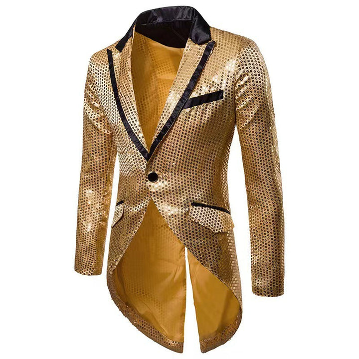 Men's fashionable and shiny blazer with a stylish cut Lisslune